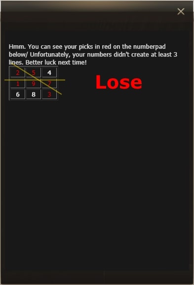 Warehouse Keeper's Pastime lose l2
